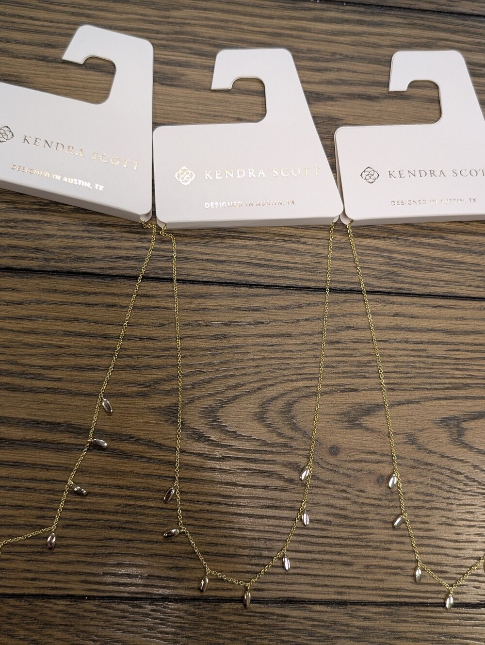 Kendra Scott Jaime Strand Necklace Gold Tone NWT - Picture 4 of 8